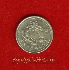 1 центов Барбдос 1998 год